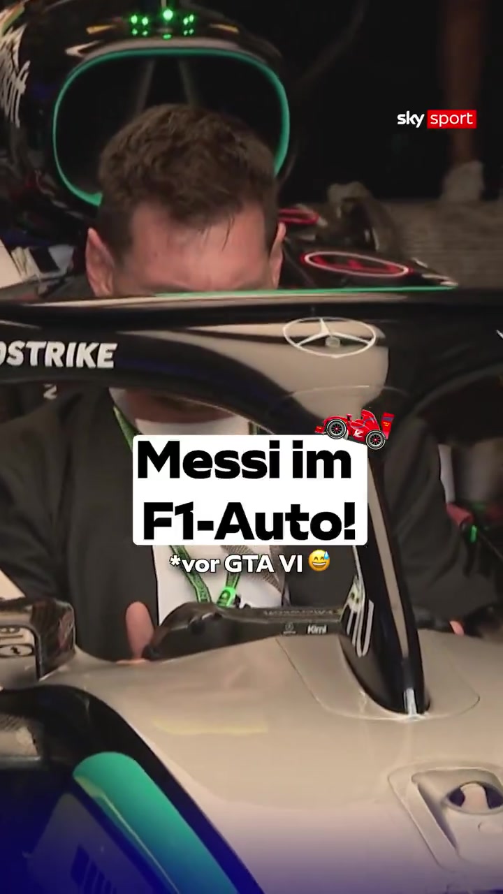 变身 F1 车手梅西沉浸式体验梅赛德斯战车
